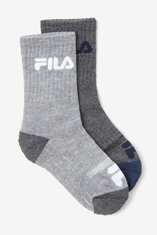 Meias Fila Rapaz Cinzentas Multicoloridas - Fila Cushioned Crew 6-Pack Outlet Portugal,LEVR-10924